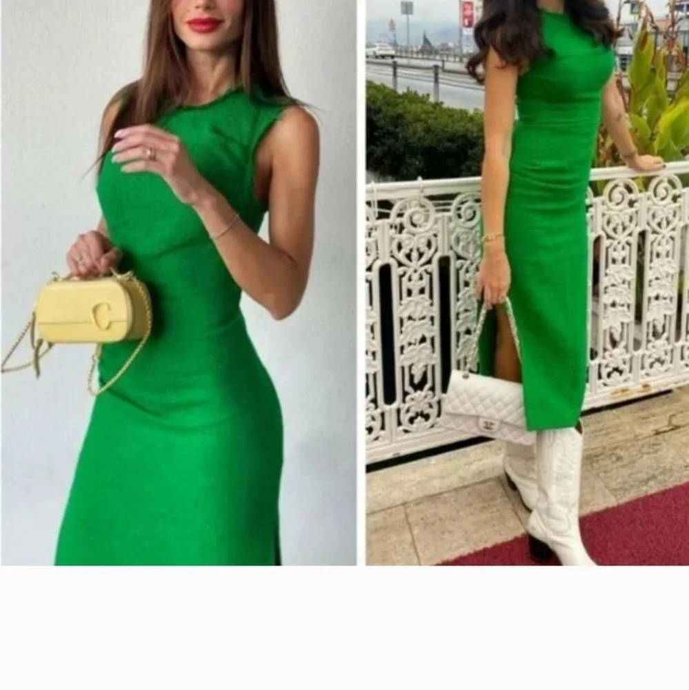 ZARA long textured weave dress - Picture 14 of 15